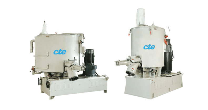 CTE's high-speed mixer (OEM) and cooling mixer, offering superior efficiency for polymer blending and mixing operations.