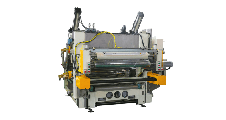 CTE's high-performance sheet extruder with a steel belt system, designed for manufacturing smooth, high-gloss sheets with precise thickness control and efficient startup time.