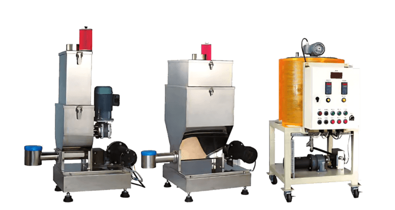 CTE's Gravimetric Mixing System for precise material feeding and weighing in extrusion processes.