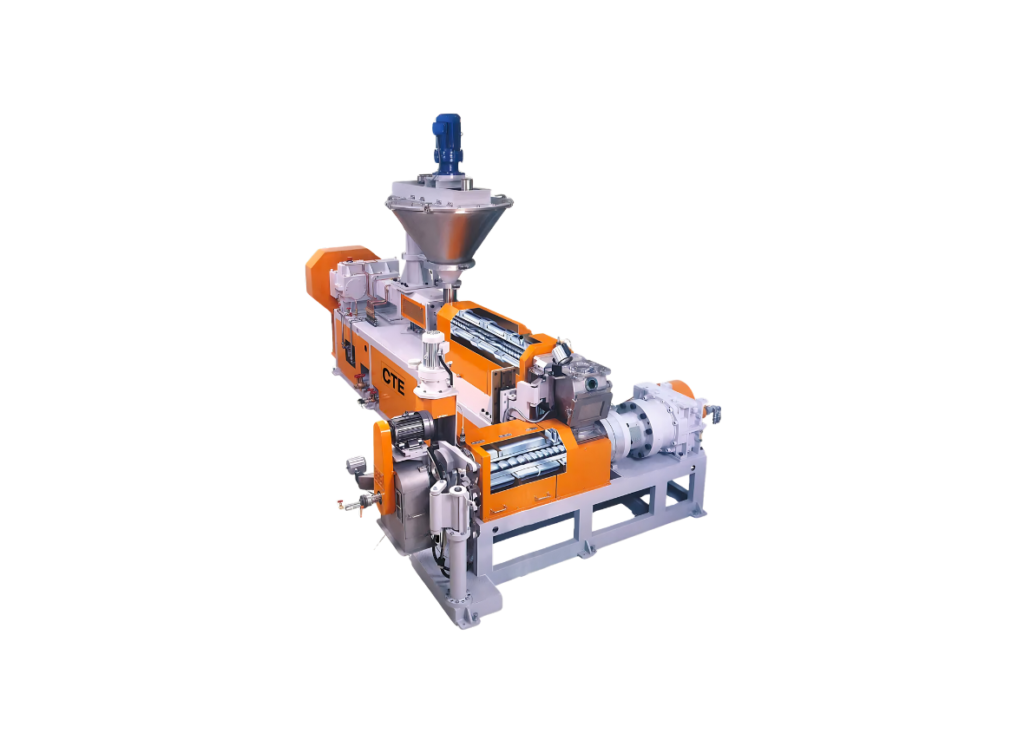 CTEのHTM型タンデム式混練押出機。